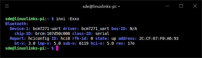 inxi Bluetooth