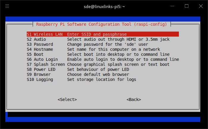raspi-config