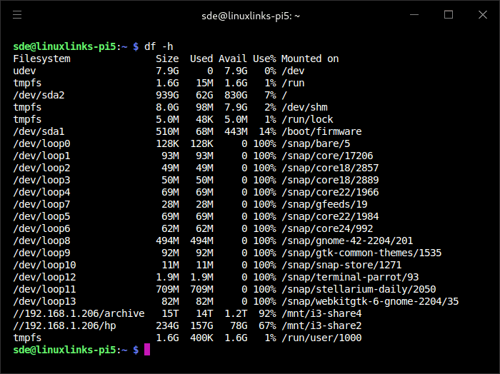 df output