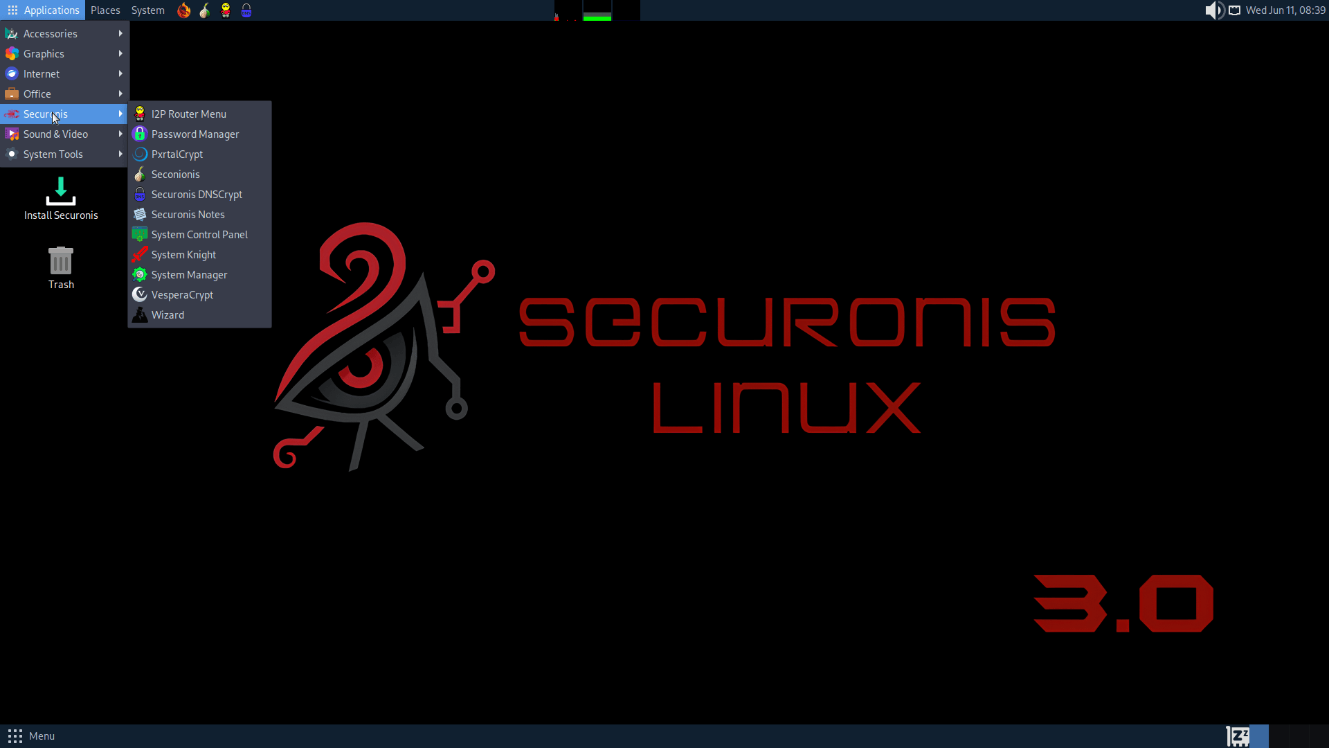 Securonis Linux desktop