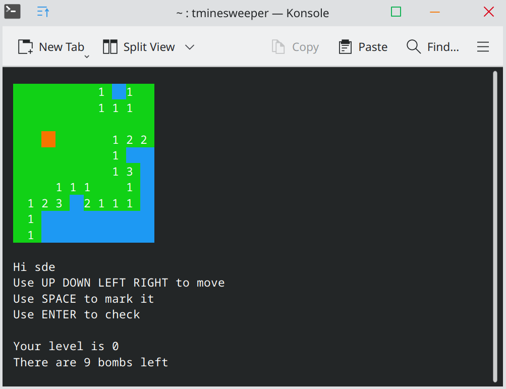 tminesweeper in action