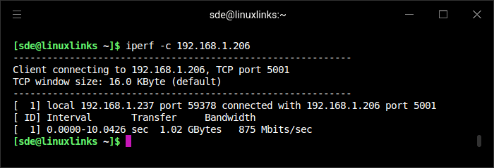 Gigabit ethernet port