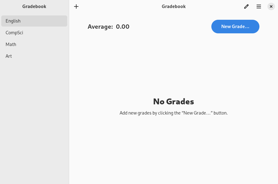 Gradebook in action