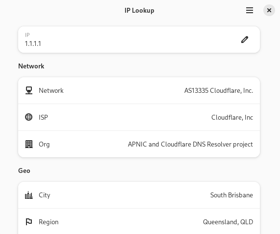 IP Lookup