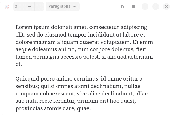 Lorem generating placeholder text