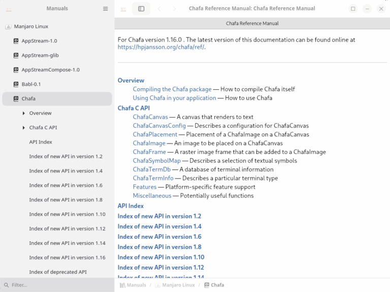 Manuals - read developer documentation - LinuxLinks