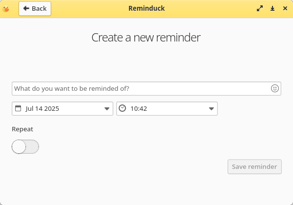 Reminduck in action