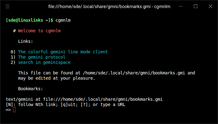 cgmnlm in action