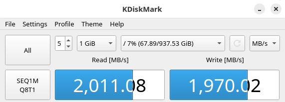 USB Gen 3.2 2x2 external drive