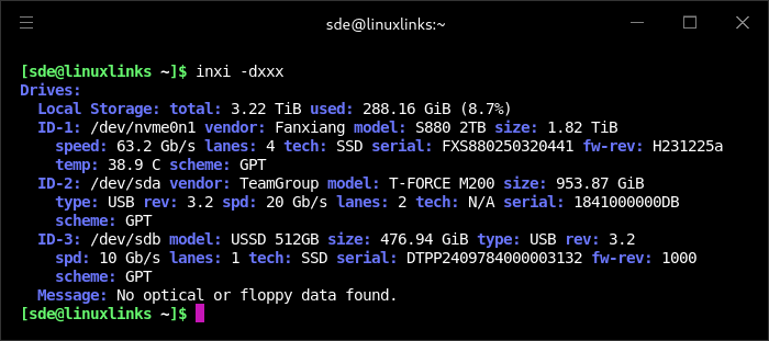 inxi -d