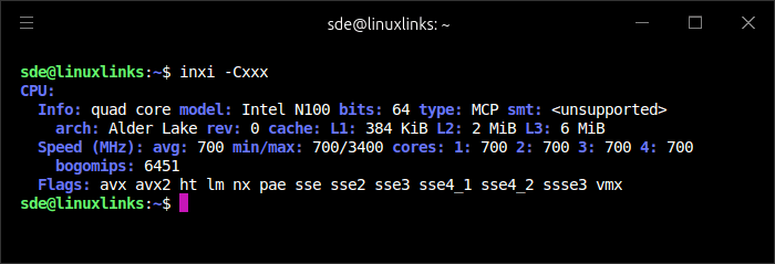 inxi -C