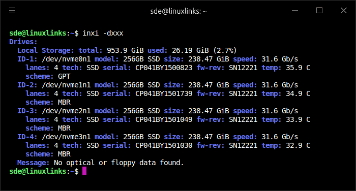 inxi -d