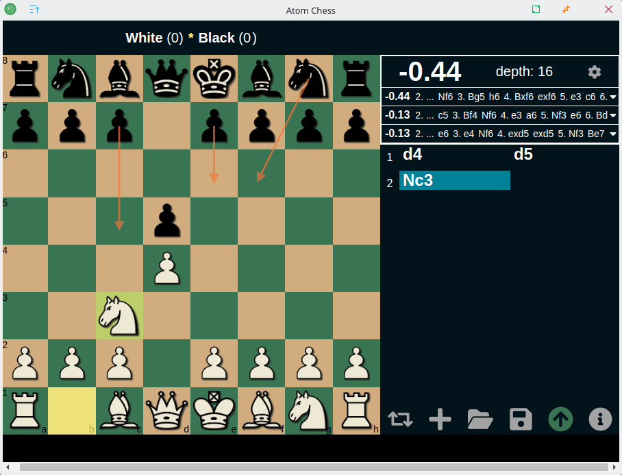 Atom Chess in action