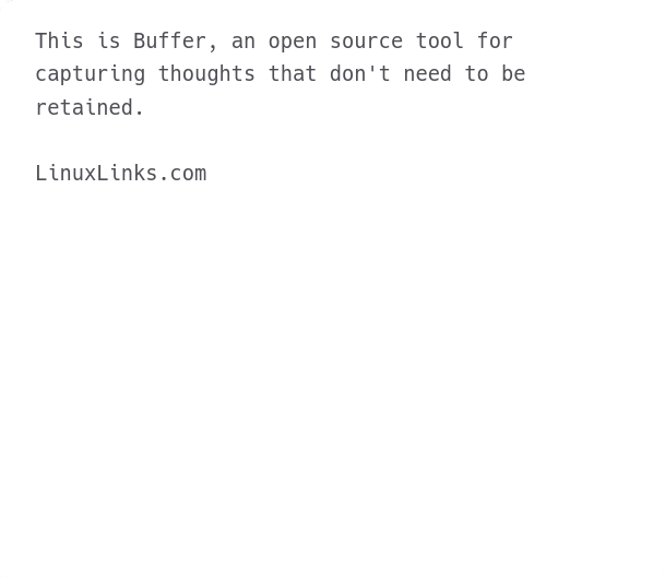Buffer in action