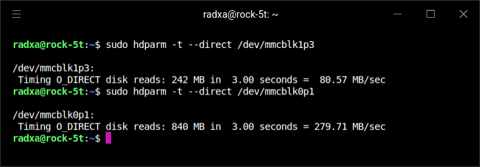 Disk speed