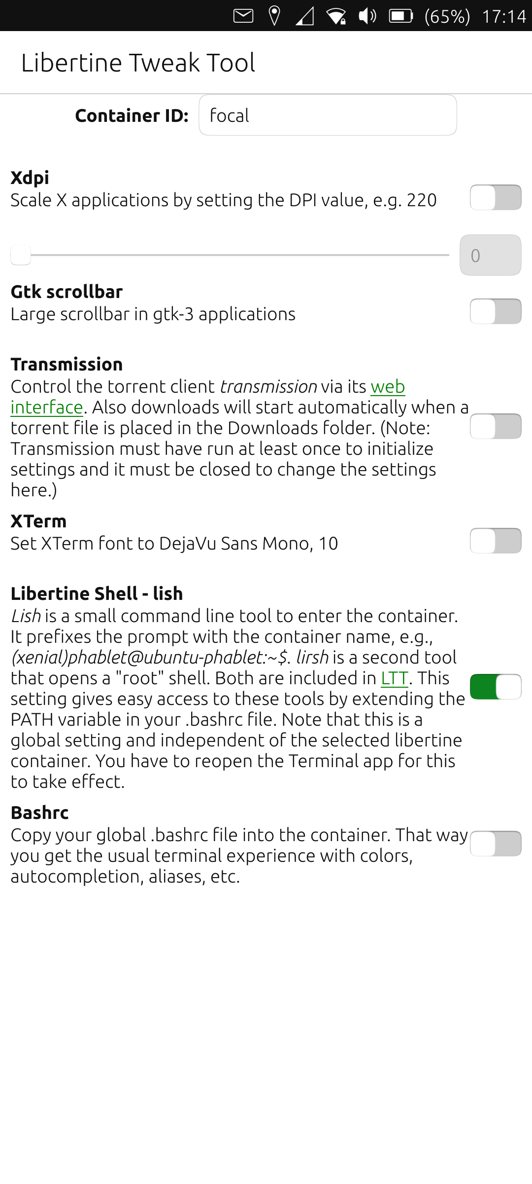 Libertine Tweak Tool