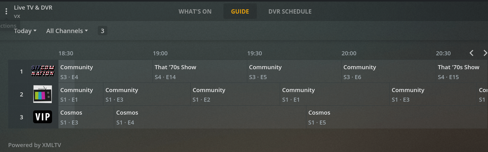 dizqueTV in action