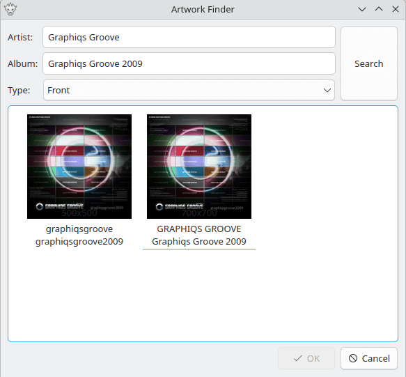 Artwork finder