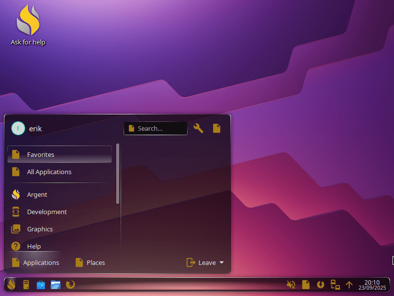 Argent desktop
