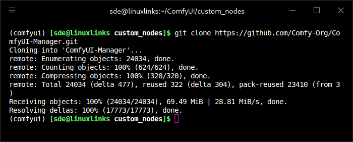 Clone the project's GitHub repository