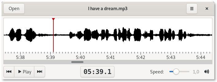 Parlatype in action