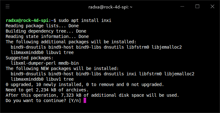 Install inxi