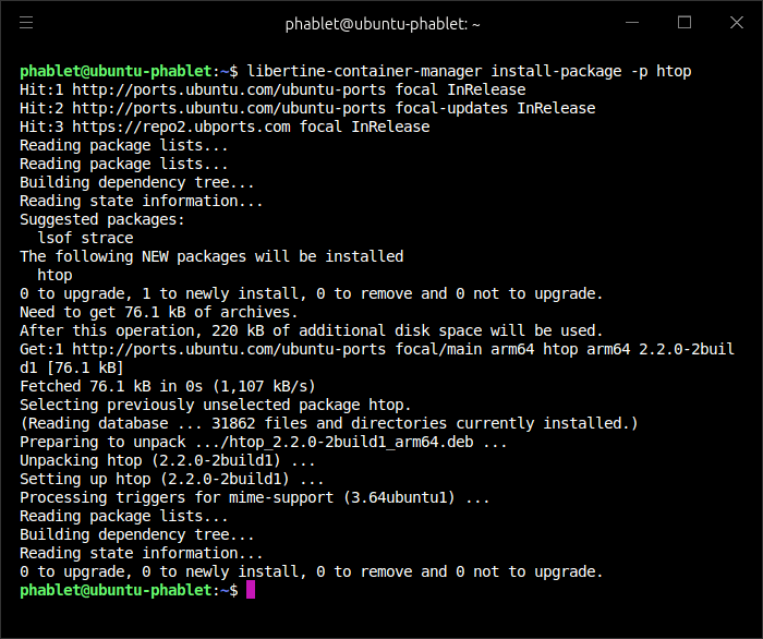 Install htop