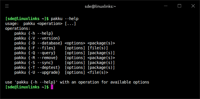 Pakku options