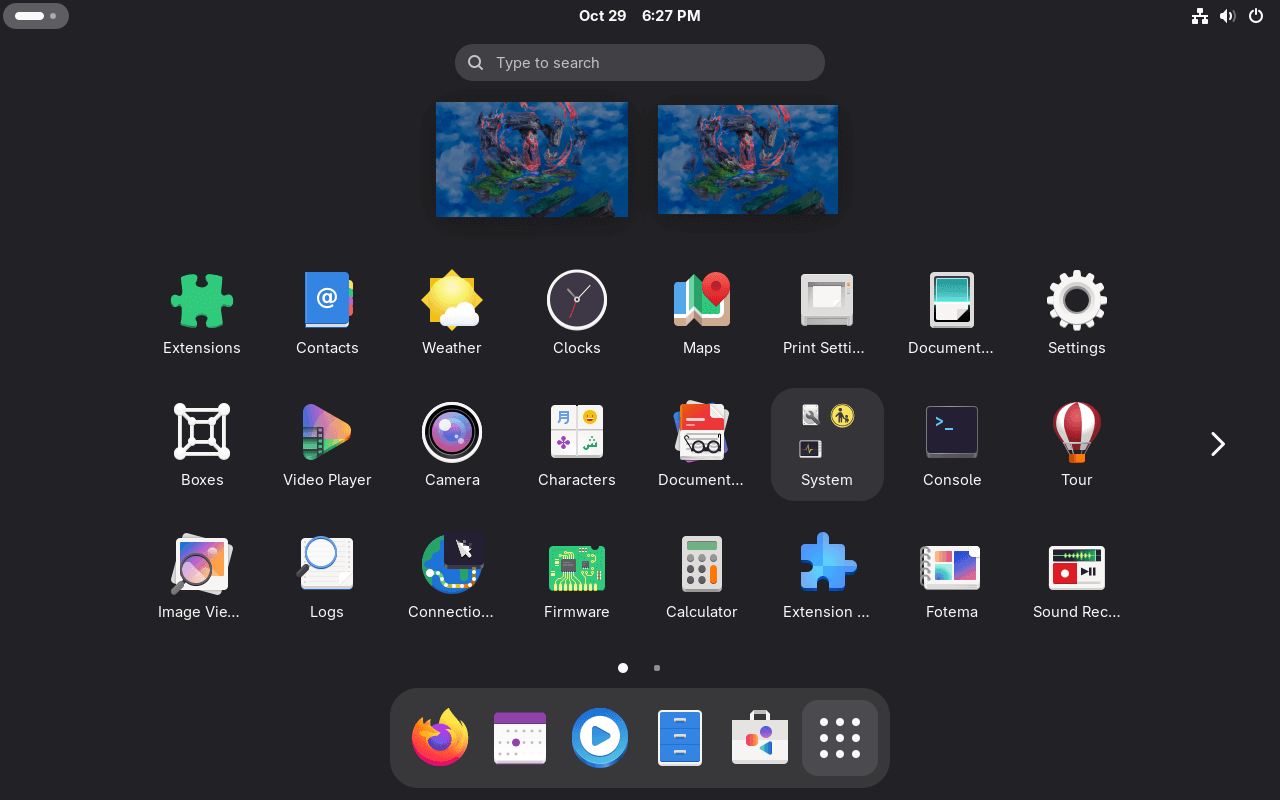 Arkane Linux desktop
