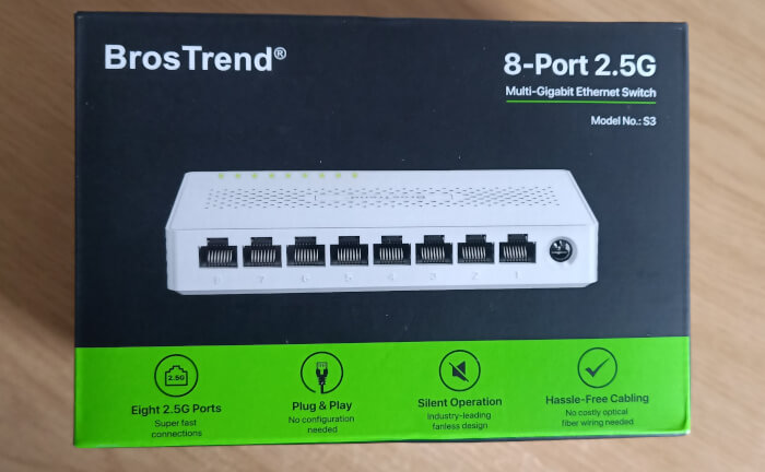 BROSTREND 8 Port 2.5G boxed