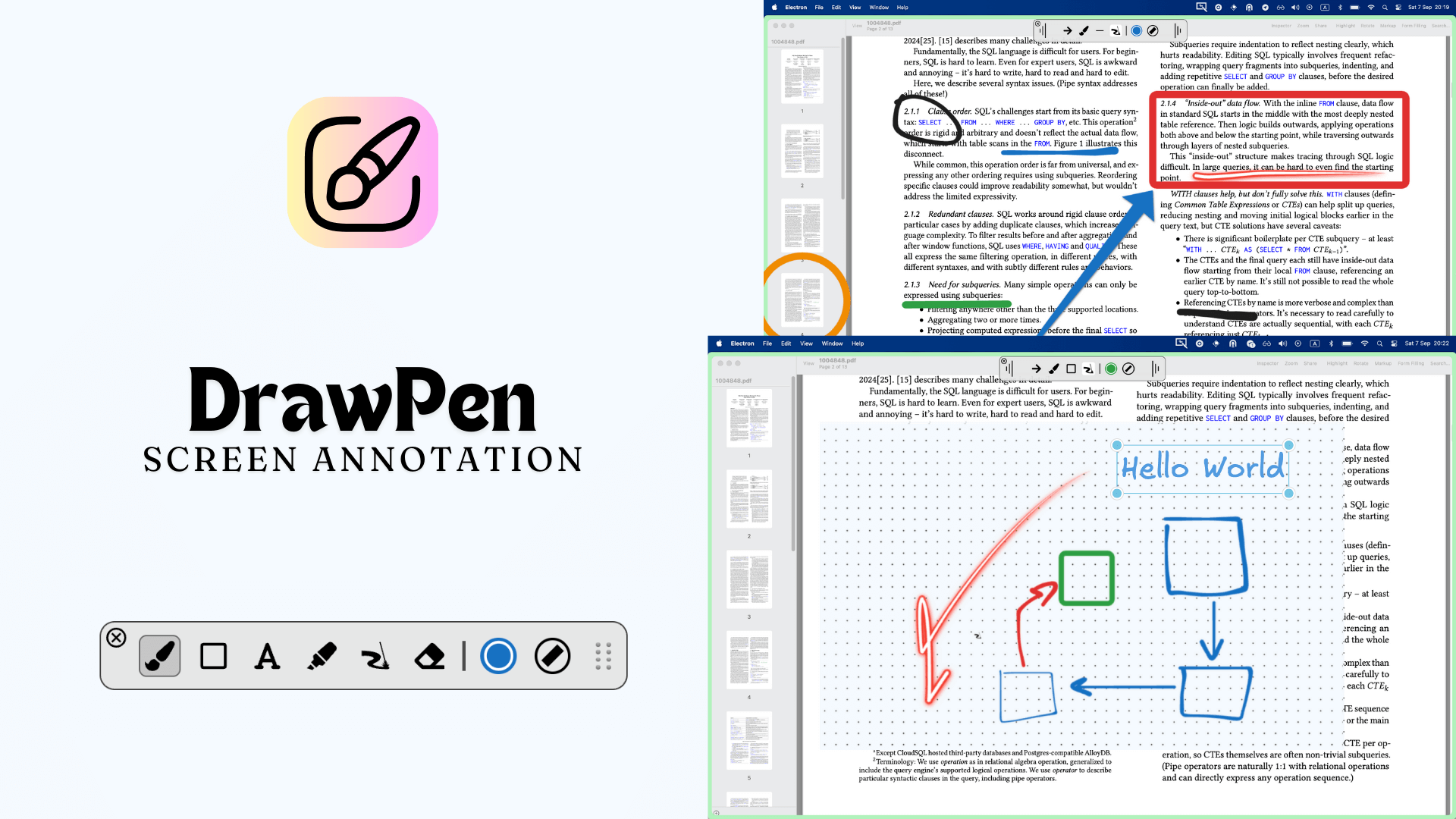 Draw Pen in action