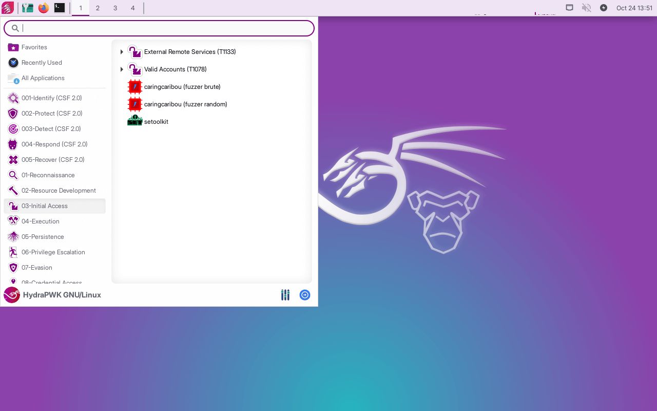 HydraPWK desktop
