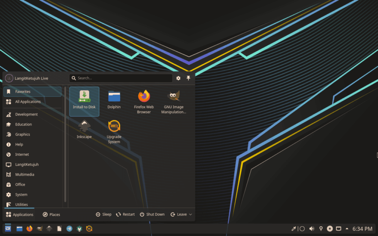 LangitKetujuh OS - Linux distribution - LinuxLinks