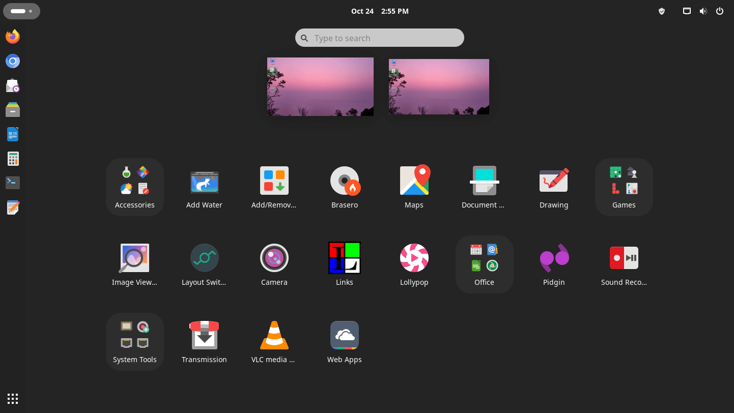 Linux Kamarada desktop