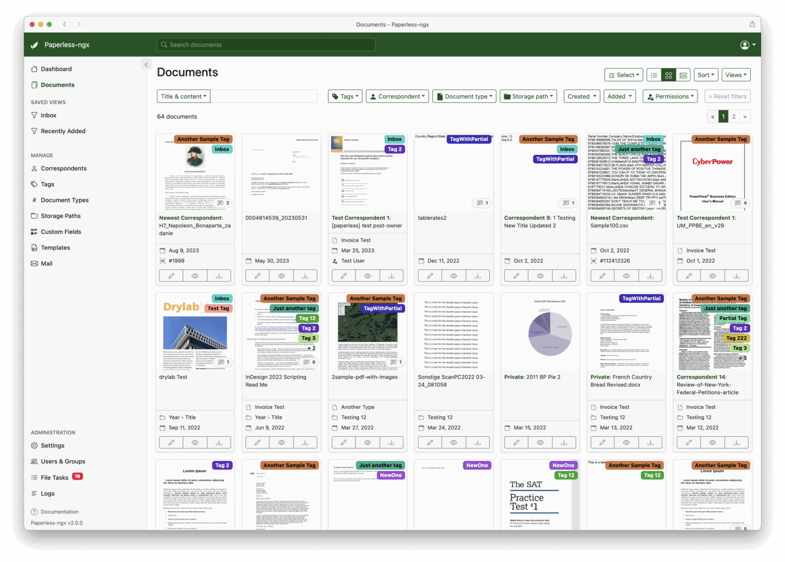 Paperless-ngx - document management system - LinuxLinks