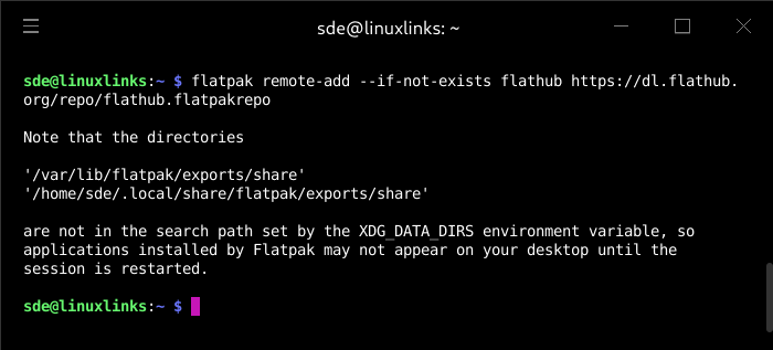 Add Flathub repository