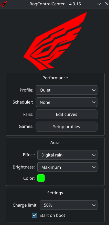 RogPerfTuner in action