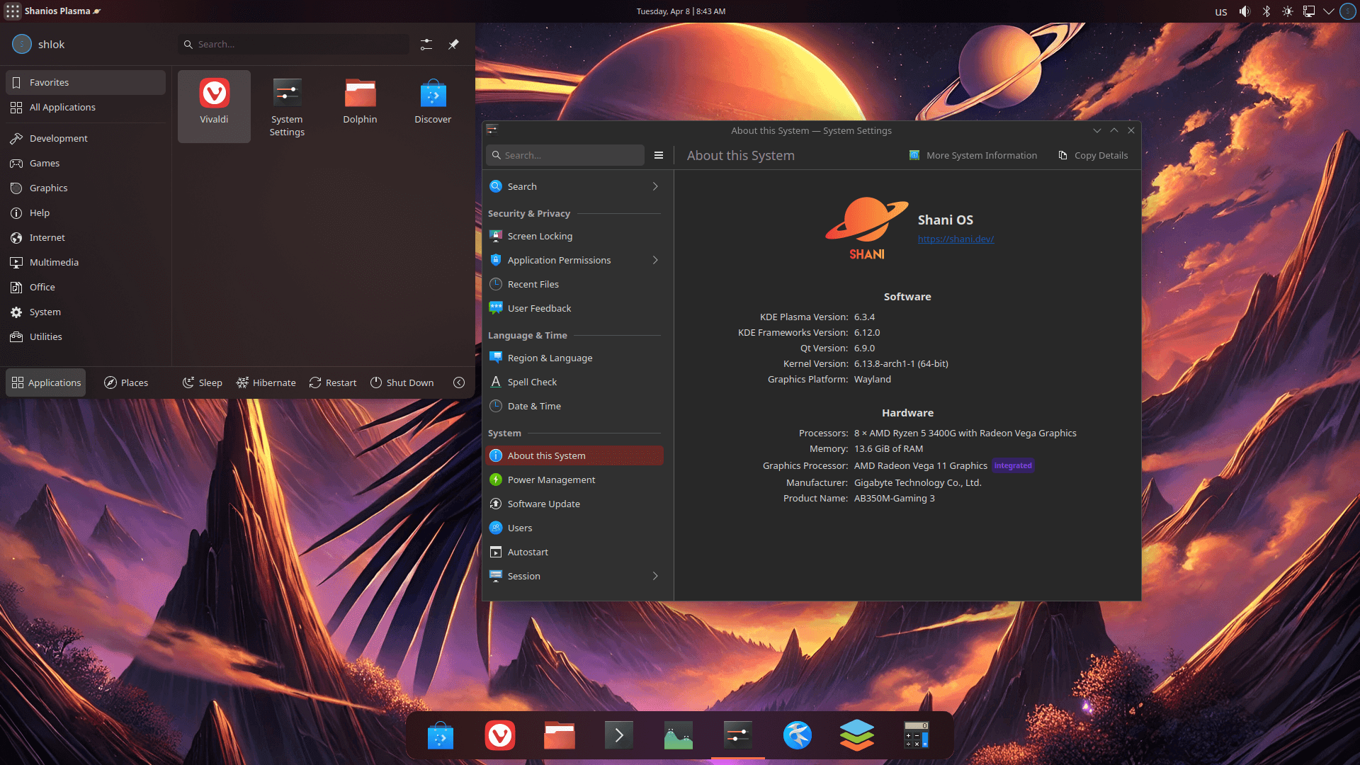Shanios desktop