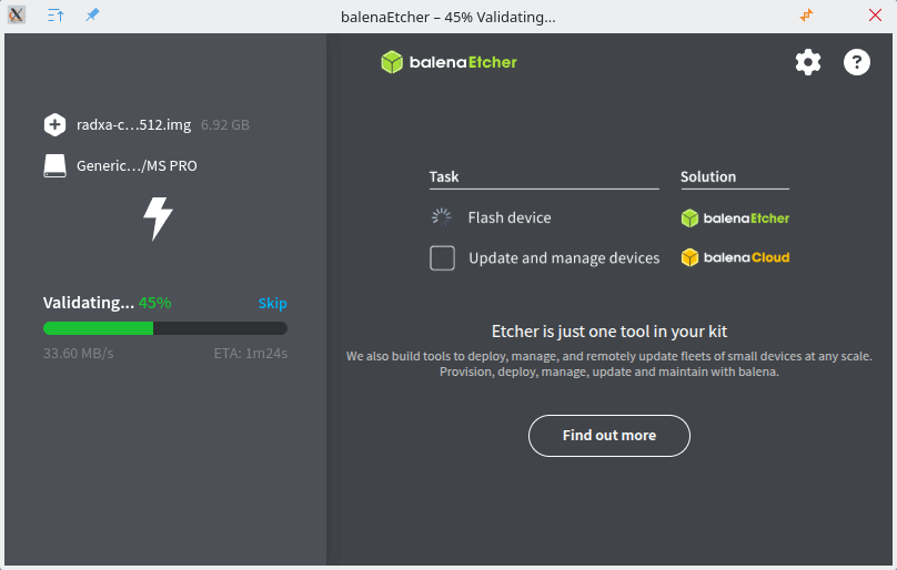 Validating the image
