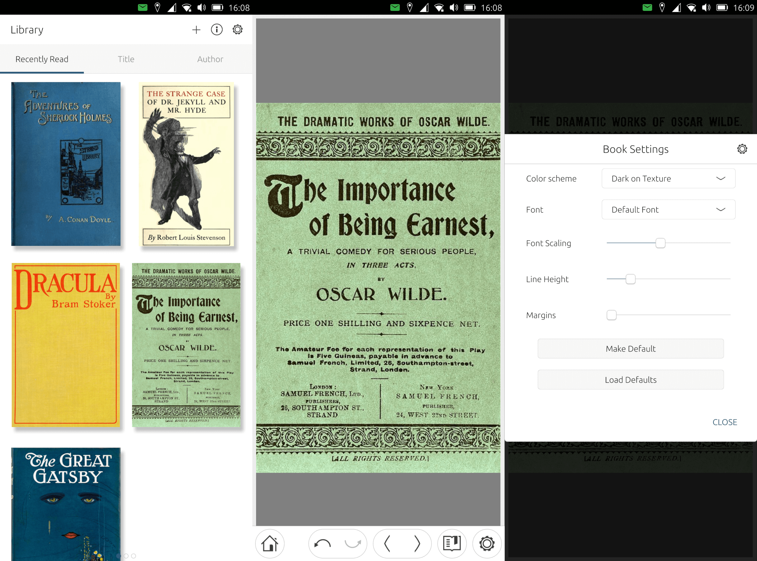 Sturm Reader in action