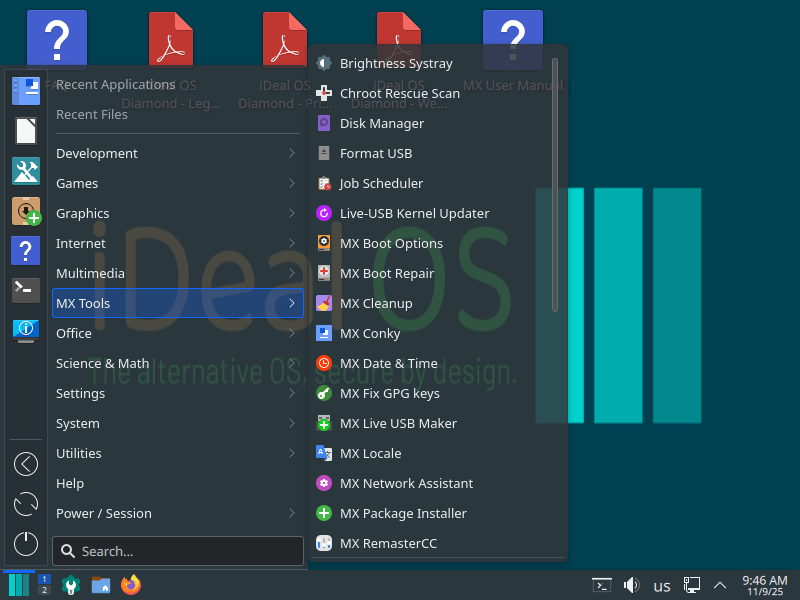 iDeal OS desktop