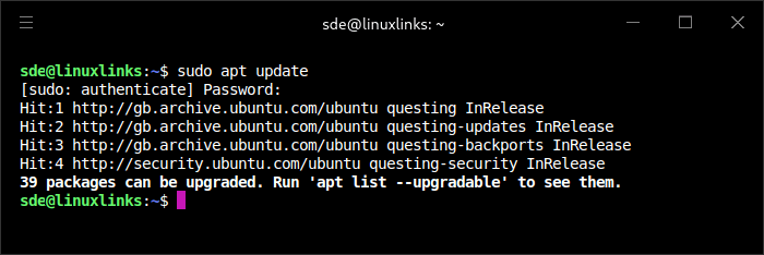 What updates are available