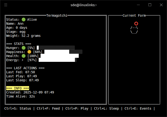 Termagotchi in action