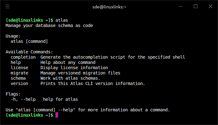 atlas commands