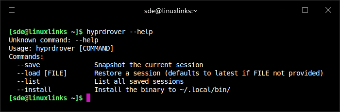 hyprdrover commands