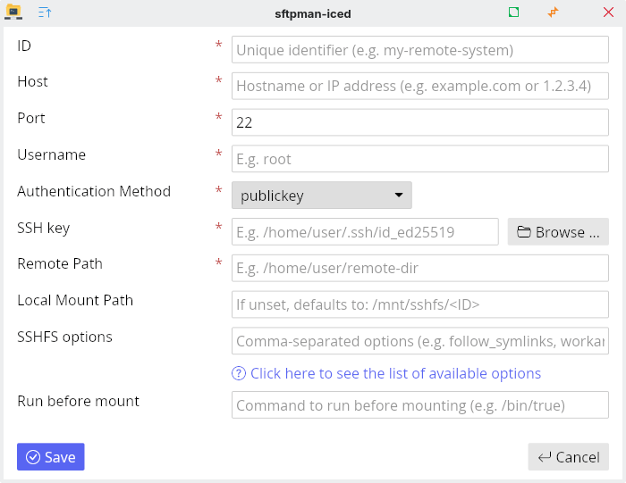 sftpman-iced in action