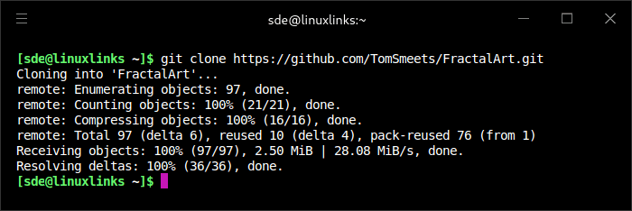 Clone the project's GitHub repository