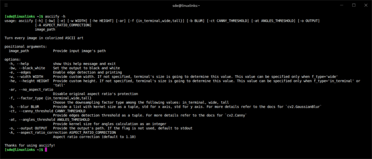 Linux Candy: asciify - turn images into attractive ASCII art - LinuxLinks