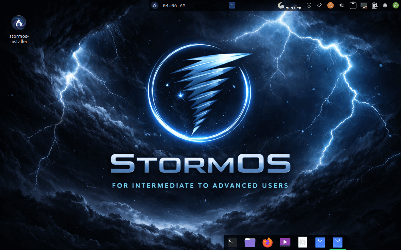 StormOS desktop