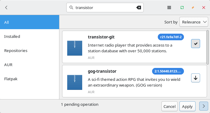 Installing Transistor